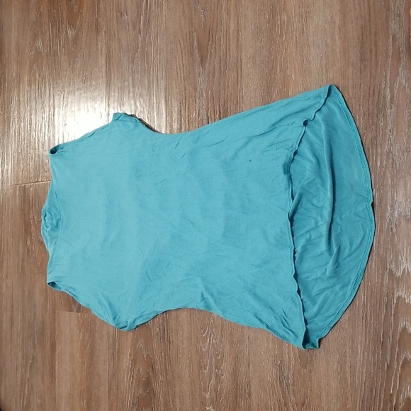 (L) Onno Cowl Neck Slinky Top Business Casual Solid Color Soft Stretch Rayon - Picture 8 of 8